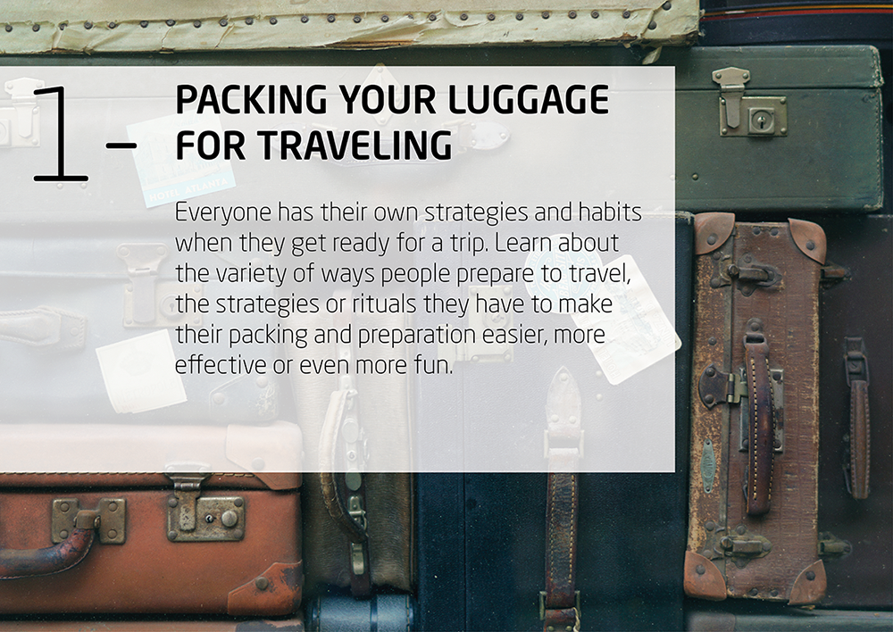 Packing your luggage for traveling