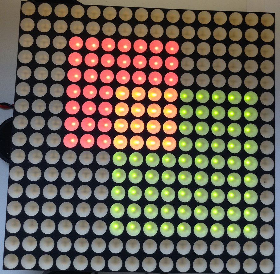 LED Matrix Red Line